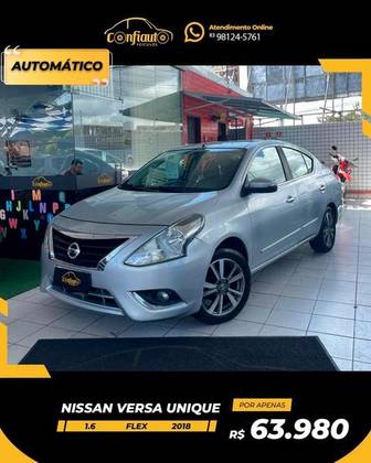 NISSAN VERSA 1.6 16V FLEXSTART UNIQUE 4P XTRONIC